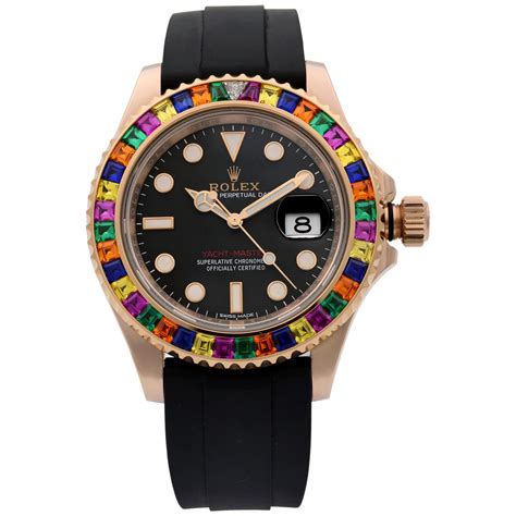 rolex yacht-master rainbow retail price|rolex yacht master white gold.